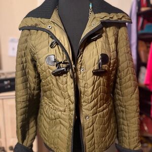 Cartonnier by anthropology Olive Quilted NWOT Jacket size 8